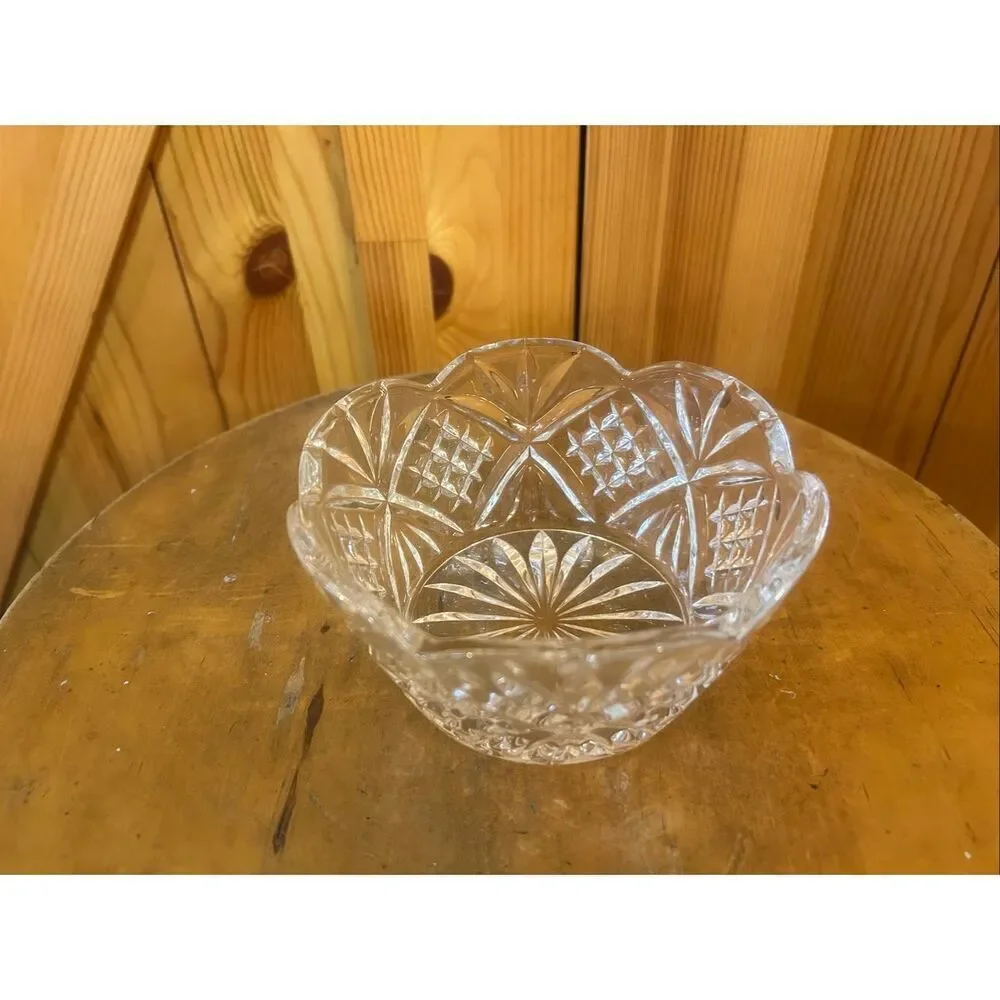 Godinger Crystal Dublin Large Shannon Chip-n-Dip bowl (5768)